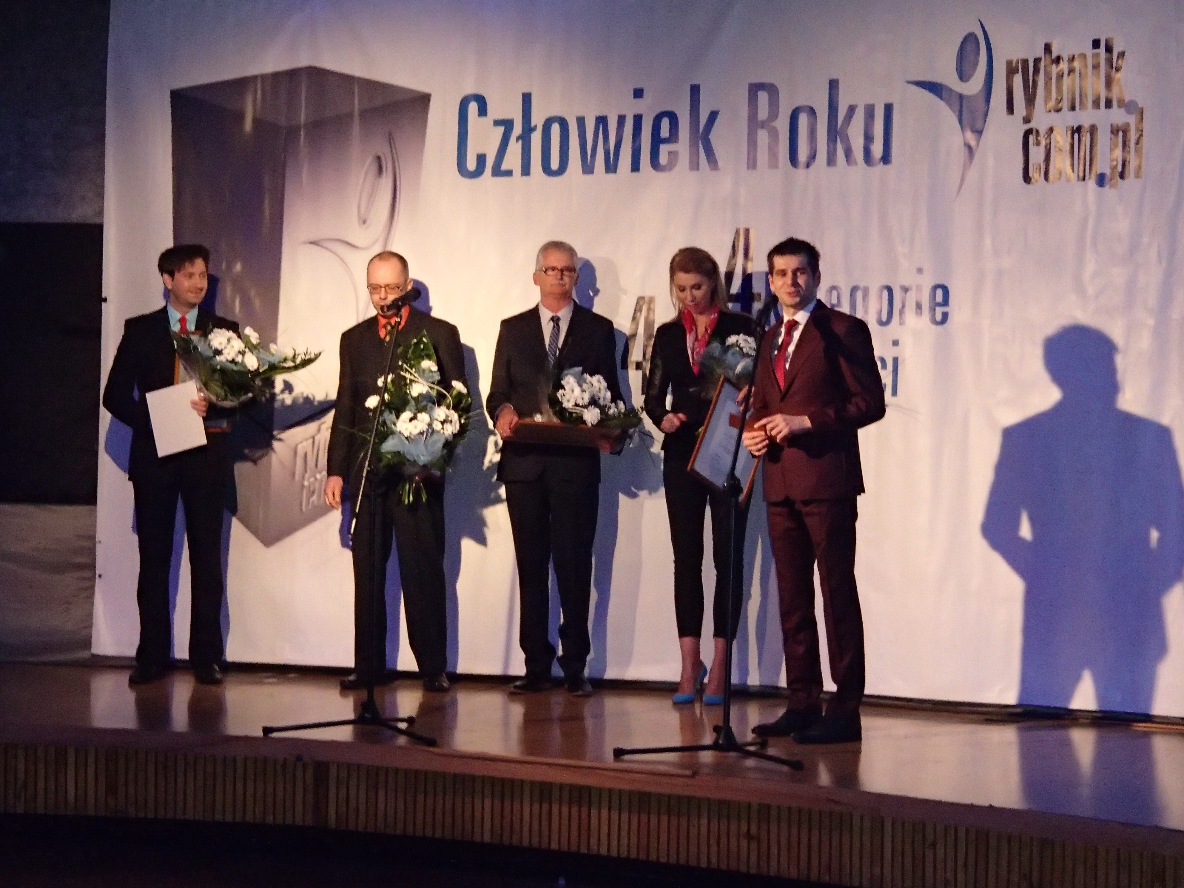 Rafał Piszczek na Gali Człowiek roku 2013 rybnik.com.pl