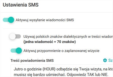 Powiadomienia SMS