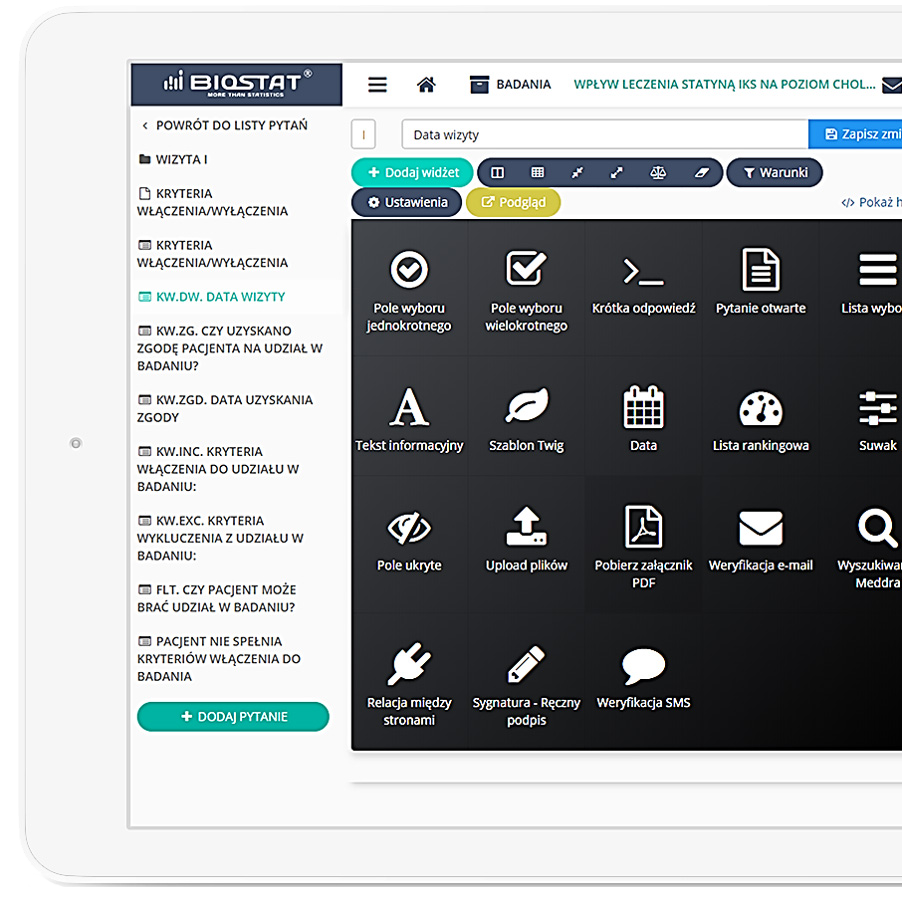Tworzenie formularzy (drag&drop)