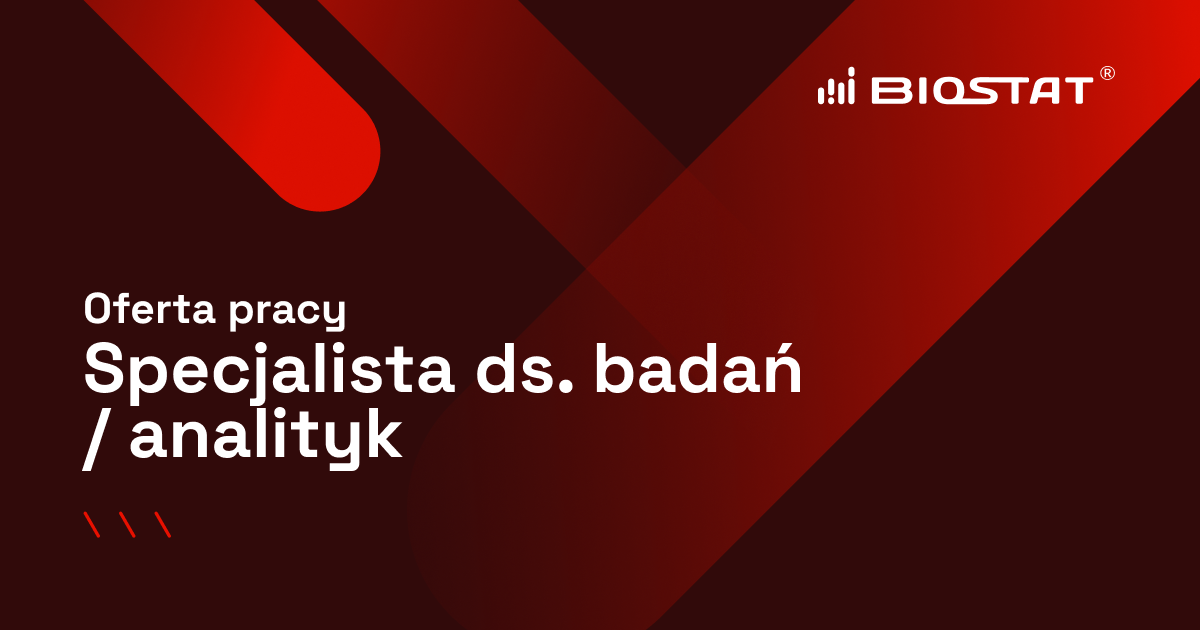 Specjalista ds. badań / analityk