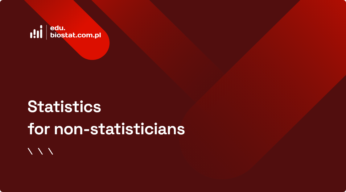 Statistics for non-statisticians
