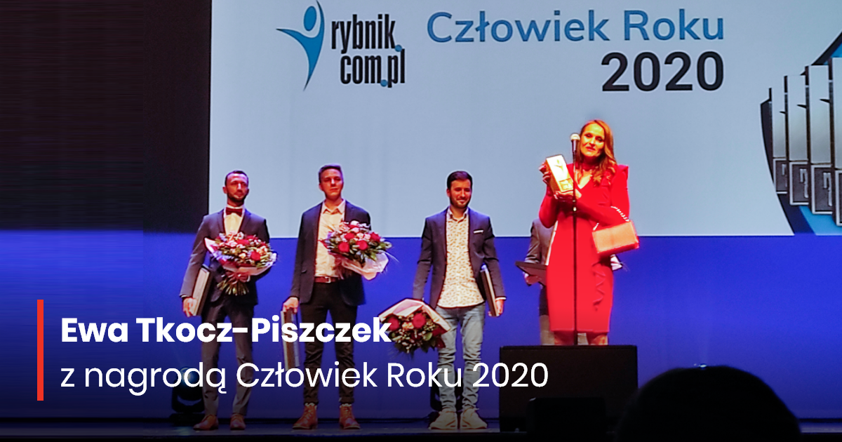 Ewa Tkocz-Piszczek Człowiekiem Roku Rybnik.com.pl 2020
