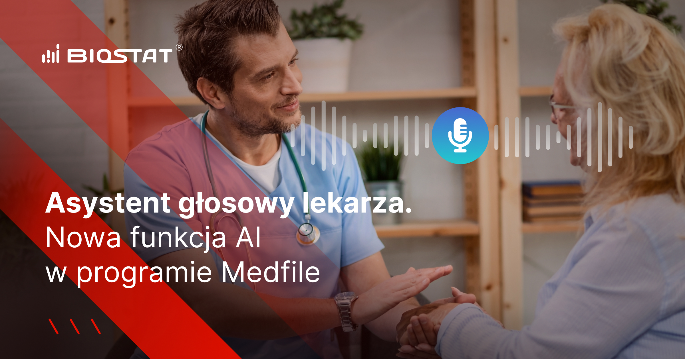Asystent głosowy lekarza. Nowa funkcja AI w programie Medfile