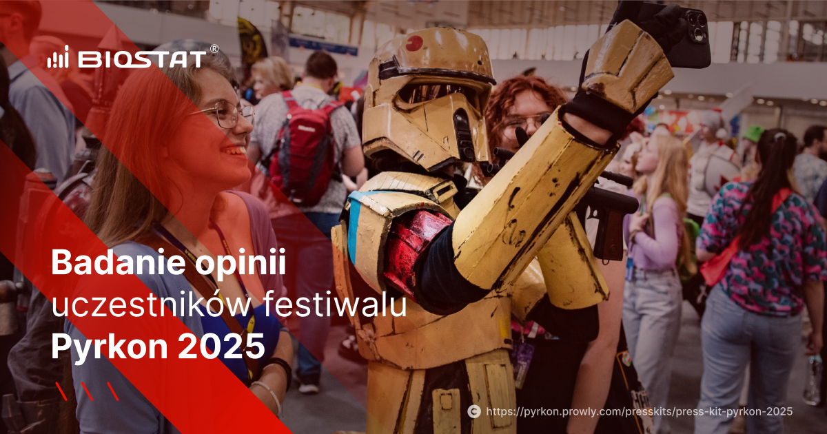 Biostat przeprowadzi badanie opinii o festiwalu Pyrkon 2025