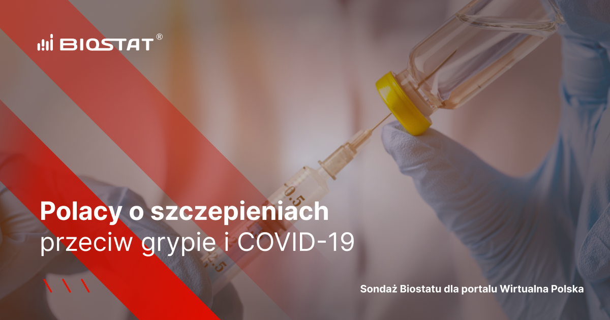 Polacy o szczepieniach przeciw grypie i COVID-19 – Sondaż BioStatu dla portalu Wirtualna Polska
