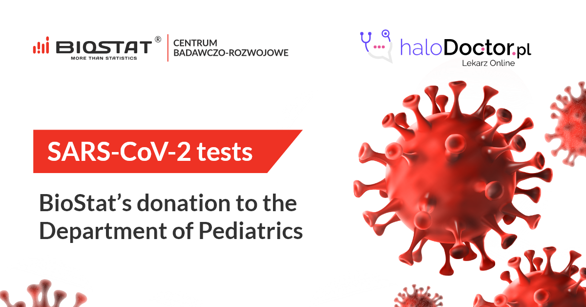 SARS-CoV-2 tests: BioStat’s donation to the Department of Pediatrics