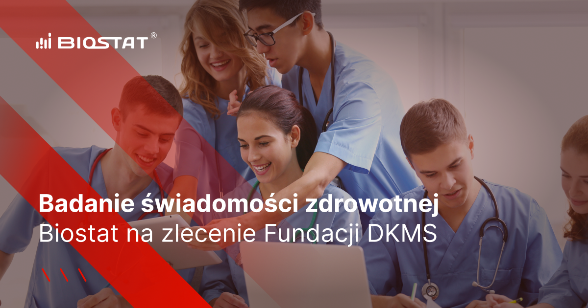 Badanie świadomości zdrowotnej – BioStat® na zlecenie Fundacji DKMS