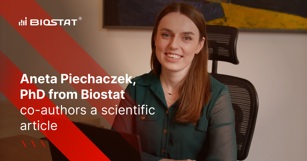 Aneta Piechaczek, Phd from Biostat co-authors a wcientific article