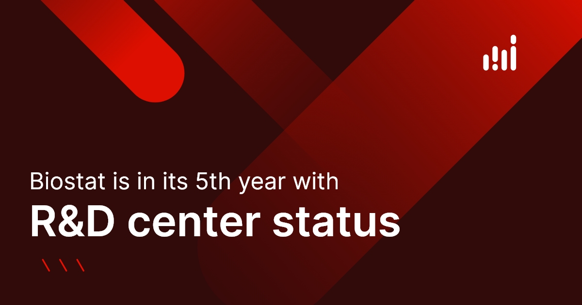 Biostat is in its 5th year with R&D center status